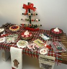 Artisan Vintage Christmas Festive Table Dollhouse Miniature 1 12 Scale