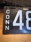 1916 Connecticut License Plate Porcelain