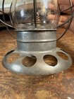 Taylor Brady 1870s Early Brass Top  Railroad Lantern    Original Globe  Cracked