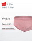 Hanes Originals Girls  Supersoft Hipster Underwear  5-pack