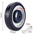 4pcs 5  Commercial Shopping Cart Wheels Kit W  Axles Bolts Replacement Casters
