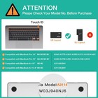 Mosiso Keyboard Cover Skin For Macbook Air15 M5 Air13 6 M5  Pro 14 16  M5 M4 M3 