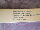 Beyondeth Window Curtain Rod Wcr144b Black Adjustable Curtain Rod New Open Box