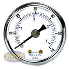 1 8  Npt Air Compressor Hydraulic Pressure Gauge 0-60 Psi Back Mount 1 5  Face