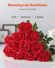 500 Pcs Red Foam Roses - Realistic Fake Flowers For Weddings   Decor3