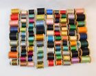 95 Wooden Spools Vintage Corticelli Mercerized Cotton Thread Multicolor