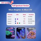 Popbloom Led Aquarium Reef Light Full Spectrum For Coral Growth Marine Fish Tank
