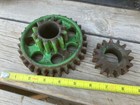 Vtg John Deere Industrial Machine Age Sprocket Gears Steampunk Art