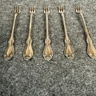 Vintage 1847 Rogers Bros Charter Oak Xs Triple Silverplate Cocktail Forks Set 5
