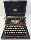 Underwood Typewriter Standard Four Bank Rare Color Wood Grain 1920s Orson Welles