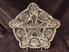 Antique American Brilliant Cut Glass Dish Bowl Abcg Wc Anderson Fredericka