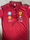 Charles Leclerc Signed Ferrari Formula 1 F1 Team Small Size Shirt Proof coa