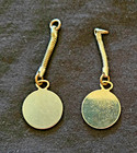 2 Vintage Mobil Oil Pegasus Key Ring Keychain Silver