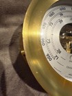 Brushed Brass Boston Ship s Bell Barometer  5 1 2  X 3 1 2   Chelsea Clock  Usa