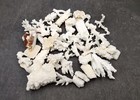 Small Coral Pieces White Brown Assorted Mix  approx  1 Pound 0 5-1 5  Inches 