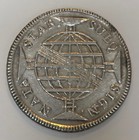 1814 R Brazil 960 Reis Silver Coin Cleaned - Km 307 3