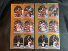  2  1990-91 Nba Hoops All-star Panel Uncut Sheet Michael Jordan Magic Barkley 2x