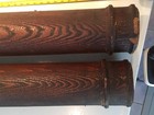 Qty 2 Arch Salvage-antique Wood Columns pillars   54 5  Long