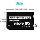 25  Memory Stick Pro Duo Adapter Micro Sd Sdhc Tf Card Reader Converter Camera 