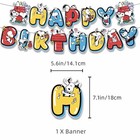 New Snoopy Theme Birthday Party Supplies Set Balloon Banner Cake Toppers