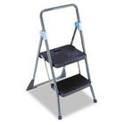 Cosco Commercial 2-step Folding Stool 300 Lb Capacity Gray  csc11829ggb 