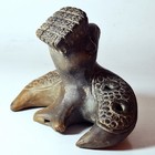 Pre-columbian - Mesoamerica  Antique Bird Ocarina Flute - With Gold Inclusions 