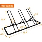 3 Bikes Floor Parking Rack - Heavy Duty Bicycle Garage Storage Stand Fits