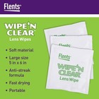 Flents Lens Wipes  Wipe  n Clear  150 Count  Pre-moistened  Streak-free  Safe Fo