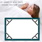 Bed Sheet Straps  4 Pcs Adjustable Elastic Sheet Fasteners Fitted Sheet Strap   