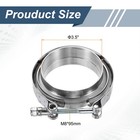3 5 Inch V Band Clamp With Flange Male Female Exhaust Clamp