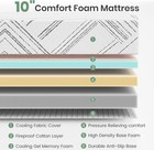 8  Cooling Gel Memory Foam Twin Xl Full Queen King Mattress Medium Firm Support