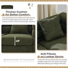 60-inch Couches For Living Room Modern Teddy Fabric Loveseat Sofa Couch