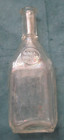 Antique Nyal Quality Clear Glass Medicine  Apothecary Bottle