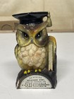 Vintage The Wise Old Weather Owl Thermometer Ceramic Figurine 5 25  Japan Mcm