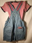 Vintage Looney Tunes Tweety Overall Shorts   Shirt Set Girls Sz 8