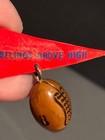 Vintage  40 s Early Plastic Celluloid Football Pin Selins Grove Pa Brooch Pin