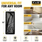 Floor Vent Filters 4x10  2-pack     Screen Mesh 4x10    Black
