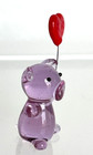 Ganz Miniature Glass Pig W red Heart Balloon Collectible Figurine 1 1 2 