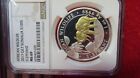 2017 Gilt Gild Somalia 24kt Gold Plated 1oz  9999 Silver Elephantngc Graded Ms69