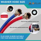 Washer Hose 12 Ft 12ft Rubber Washing Machine Hoses washer And Dryer Hose 3 4   
