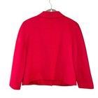 Tommy Hilfiger Blazer Women 12 Red Gold Rotating Lock Closure Fully Lined Jacket