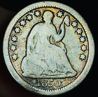 1850 O Seated Liberty Half Dime 5c Ungraded Circulated Us Silver Coin Cc26647