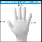 White Gloves  7 Pairs Thicken Cotton Gloves  Moisturizing Gloves Overnight