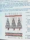 Vtg Christmas Stocking Smocking Pattern Tree Sandy Hunter Easy How-to Smock 