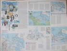 Vintage National Geographic Map Sept 1997 The Making Of Canada - The North  Fs