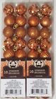 Set Of 2 Crafter s Square Orange Halloween Mini 1  Round Ornaments 32 Total