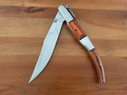 8 5  Long Blade Arabian Style Navaja Folding Knife Red Scales W  Ratchet - Spain