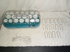 Conair Easy Holding Hairsetter Hot Rollers Curlers With 15 Clips Works Great 