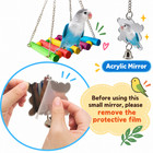 8 Pcs Bird Toys Set  Parrot Chewing Toys For Small Medium Parakeet Cockatiel Con