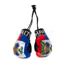 Haiti Mini Boxing Gloves Flag Car Rearview Ornament Haitian Island Flag 4 
